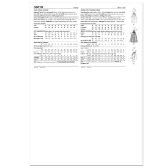 Simplicity Pattern 9819 Vintage 50s Long Gown Tea Length Dress Jacket Sizes 8-16 - Picture 2 of 6